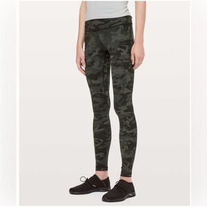 Lululemon Align Pant Full Length 28" Leggings Incognito Camo Multi Gator Green